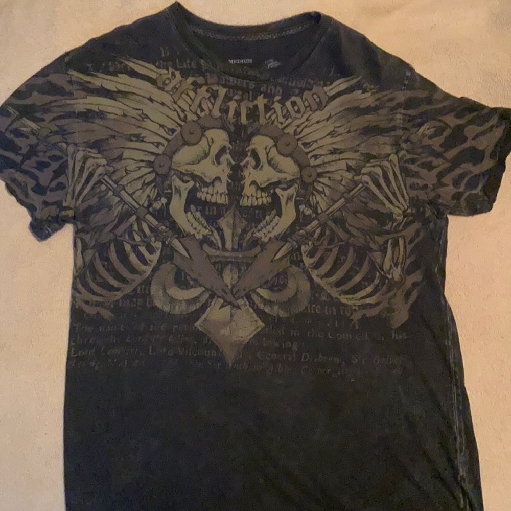 Black affliction t-shirt